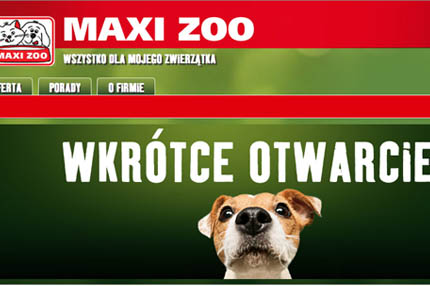 Polska strona internetowa Maxi Zoo